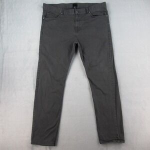 HM Mens Slim Fit Tapered Pants Dark Gray Charcoal Size 38 0721390 3